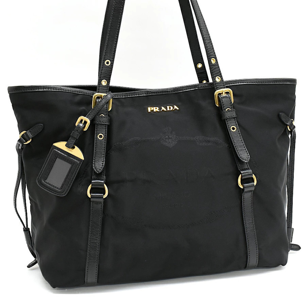 Prada Shoulder Tote Bag Black
